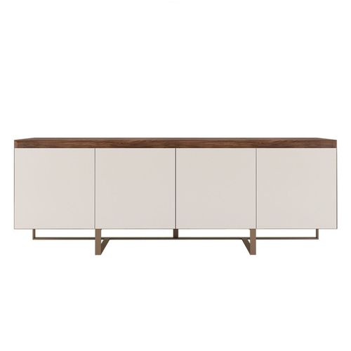 Modernes Sideboard - Sacramento  - NDESIGN - Holzfurnier / Metall / weiß