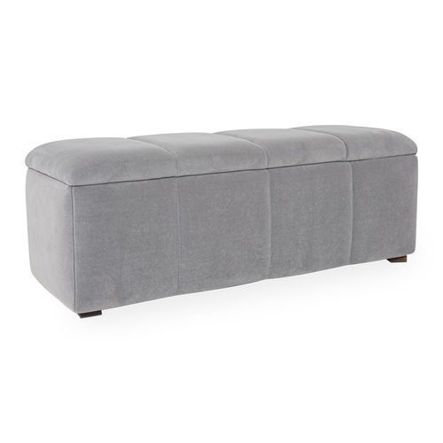 Moderne Polsterbank - sacramento - NDESIGN - Stoff / mit Stauraum / grau