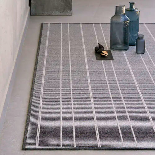 Moderner Teppich - LYRA IRON LINEN - Rols Carpets - Streifenmuster / PET / rechteckig
