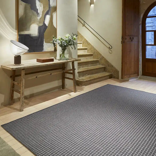 Moderner Teppich - TERRA UYUNI IRON LINEN - Rols Carpets - Streifenmuster / PET / rechteckig