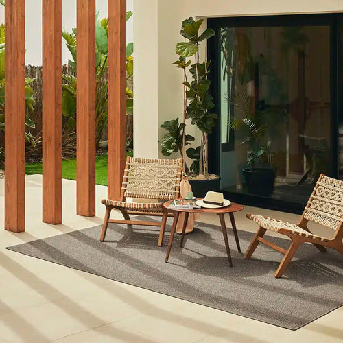 Moderner Teppich - PALMA ROCK CARBON - Rols Carpets - einfarbig / Polypropylen / rechteckig