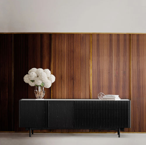 Modernes Sideboard - AERO - Spalli - Massivholz / Sperrholz / geöltes Holz