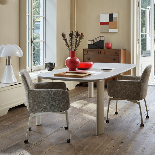 Moderner Esstisch - Tico - Leolux Global bv - Eiche / Nussbaum / Keramik