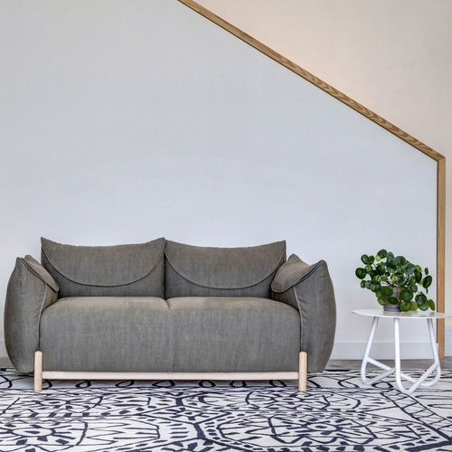 Modernes Sofa - Bros - Lagranja Collection - Stoff / Leder / mit Armlehnen