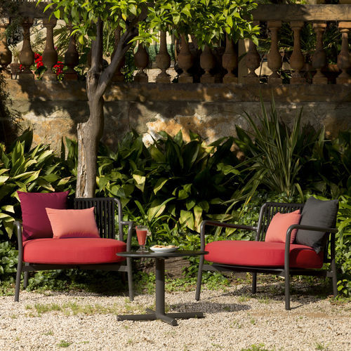 Moderner Sessel - Bold - Lagranja Collection - Stoff / Aluminium / Kordel