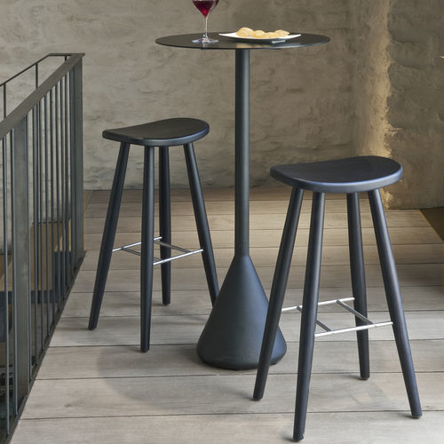 Moderner Hocker - BASIC - Lagranja Collection - Eiche / Buche / gebeiztes Holz
