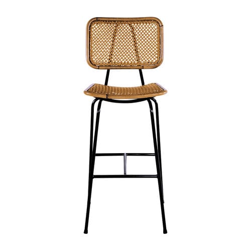Moderner Barstuhl - 550 HS - Satelliet Originals - für Außenbereich / Aluminium / Korbweide