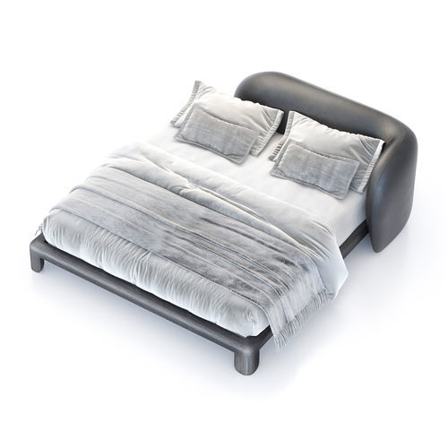 Doppelbett - QUARTAM  - Rivethel Guild srl - modern / Polster / gepolstertes Kopfteil