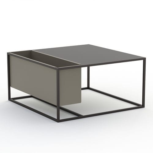 Moderner Couchtisch - BALVI - Kico srl - Glas / Eiche / Nussbaum