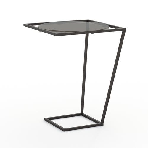 Moderner Beistelltisch - LOO - Kico srl - Eiche / Nussbaum / lackiertes Holz