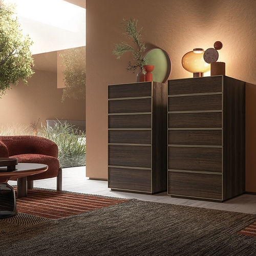 Moderner Chiffonnier - FRAME - Kico srl - Eiche / Nussbaum / melaminbeschichtet
