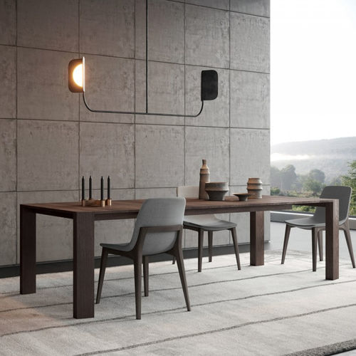 Moderner Tisch - GOLD - Kico srl - Nussbaum / Holzfurnier / Gestell aus Massivholz