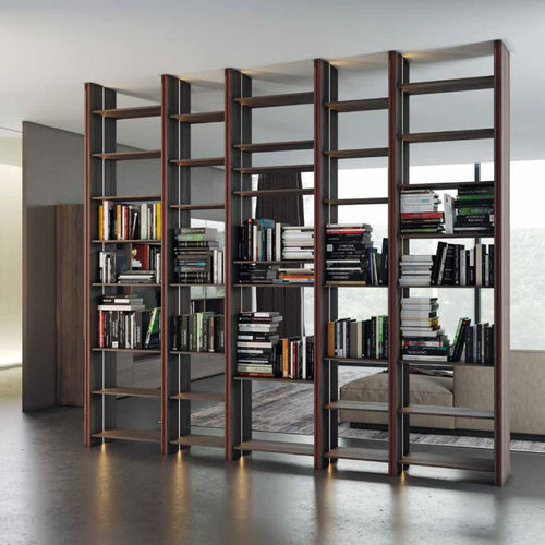 Modul-Bücherregal - SOTTILE - Kico srl - Decke/Boden / modern / Eiche
