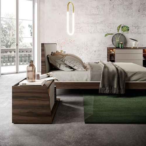 Moderner Nachttisch - KYOTO  - Kico srl - Eiche / Nussbaum / Holzfurnier