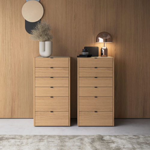 Moderner Chiffonnier - WIRE - Kico srl - Eiche / Nussbaum / melaminbeschichtet