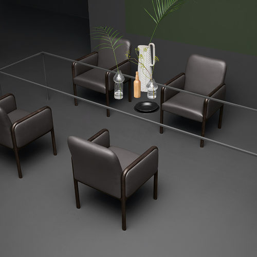 Moderner Sessel - CAMEO  - Piaval srl - Stoff / Leder / Esche