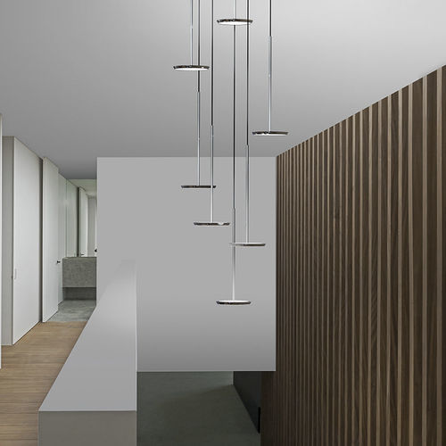 Hängelampe - SKY SOLO - Pablo Designs - Aluminium / poliertes Aluminium / modern