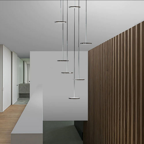 Moderner Kronleuchter - SKY SOLO - Pablo Designs - Aluminium / 5 Glühbirnen / 3 Glühbirnen