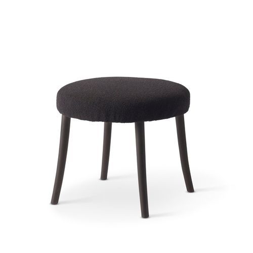 Klassischer Hocker - KOBBE - Gemla Fabrikers AB - Leder / Stoff / Gestell aus Buche