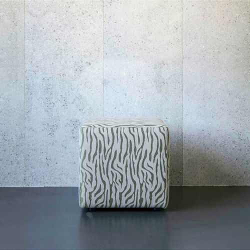 Modernes Sitzkissen - Square - Evolution 21 - Karine Bonjean bv - Stoff / Holz / quadratisch