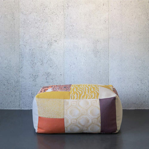 Modernes Sitzkissen - Patchwork - Evolution 21 - Karine Bonjean bv - Stoff / rechteckig / modular