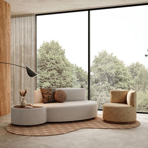 Modulsofa - The Bubble - Evolution 21 - Karine Bonjean bv - modern / Stoff / mit abnehmbarem Kissen
