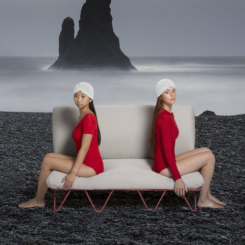Modernes Sofa - VALENTINA UP - Diabla - für Außenbereich / Stoff / mit abnehmbarem Bezug