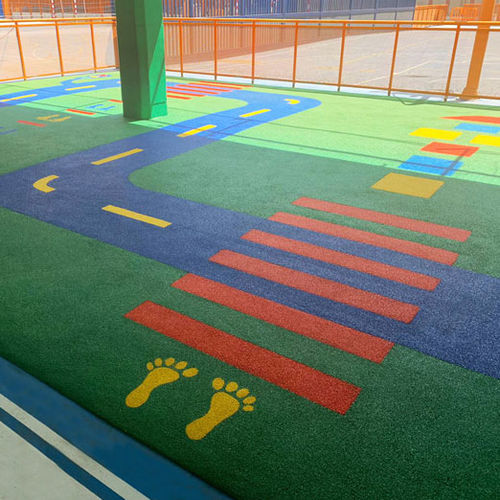 Fliesenbodenbelag - IN-SITU SAFETY - mobipark - Recyclinggummi / für den Außenbereich / für Spielplätze