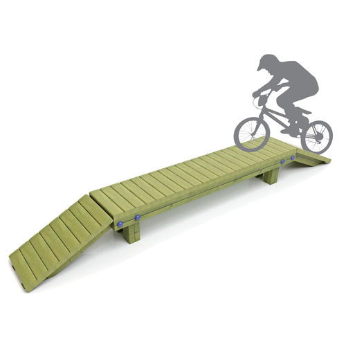 Mini Rampe / für Bikeparks - RAMPA - mobipark - linear / Holz