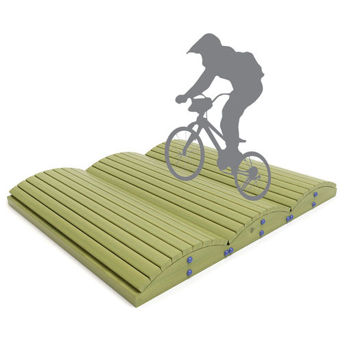 Mini Rampe / für Bikeparks - JOC-55D - mobipark - Wavetyp / Holz
