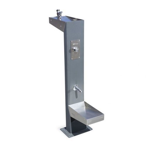 Behindertenfreundlicher Trinkbrunnen - FUE05HP - mobipark - für Hunde / für Außenbereich / Stahl
