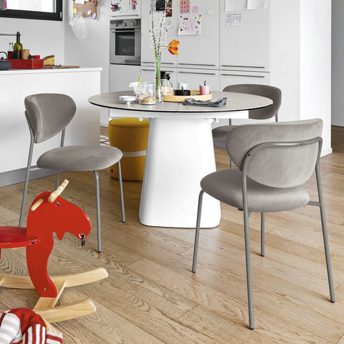 Moderner Stuhl - COZY - Connubia - für Außenbereich / Stoff / Kunstleder