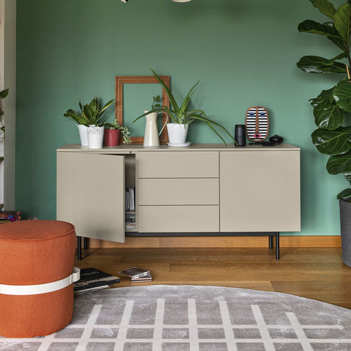 Modernes Sideboard - MADE - Connubia - lackiertes Holz / Metall / melaminbeschichtet