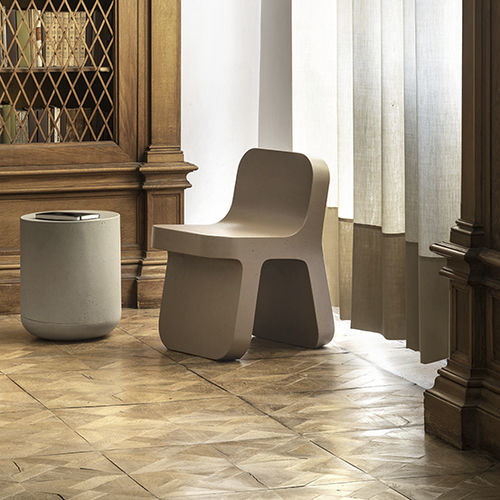 Moderner Stuhl - TORCELLO - CIMENTO - für den Innenraum / Beton / Gestell aus Beton