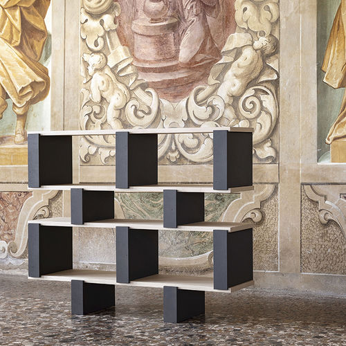Wandmontiertes Regal - ACCADEMIA - CIMENTO - modern / Holz / Beton