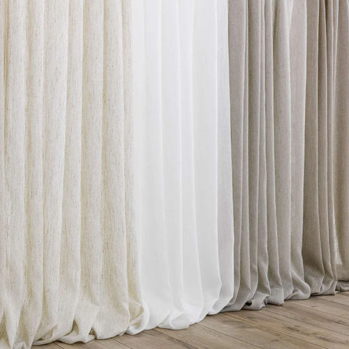 Einfarbige Gardine - CINECITY  - Ciesse Tendaggi srl - Leinen / Polyester / waschbar