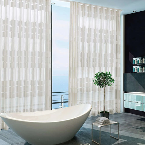 Gardine / geometrisches Muster - PRETTY  - Ciesse Tendaggi srl - Viskose / Polyester / FR-Polyester