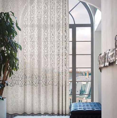 Blumenmotive-Gardine - ENIGMA - Ciesse Tendaggi srl - Viskose / Polyester / waschbar