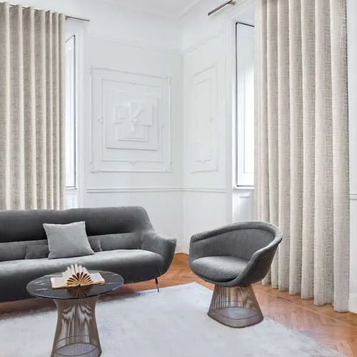 Gardine / geometrisches Muster - LINOSE - Ciesse Tendaggi srl - Leinen / Polyester / waschbar