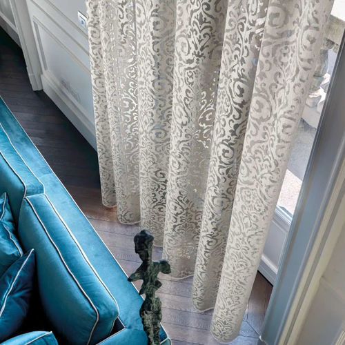 Damast-Muster-Gardine - ELITE  - Ciesse Tendaggi srl - Viskose / Polyester / waschbar