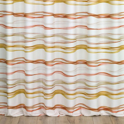 Vorhangstoff - FUN  - Ciesse Tendaggi srl - Wellenmotiv / Polyester / Baumwolle