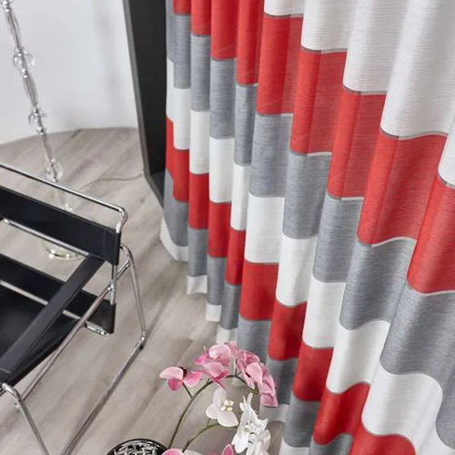 Vorhangstoff - DOKI  - Ciesse Tendaggi srl - Streifenmuster / Polyester / Acryl
