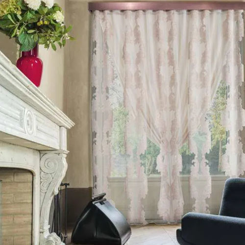 Blumenmotive-Gardine - ESTEBAN - Ciesse Tendaggi srl - Viskose / Polyester / waschbar