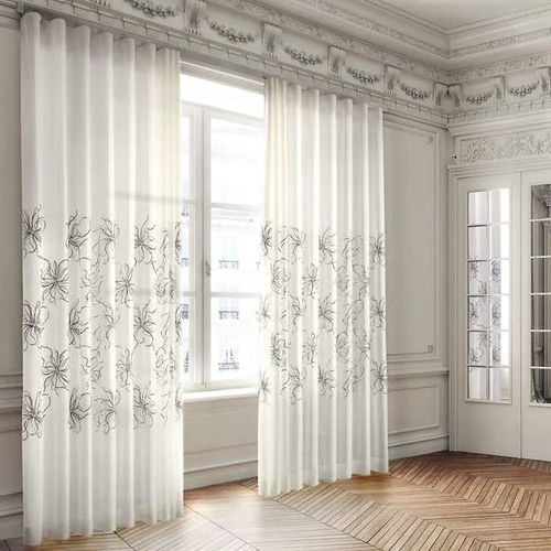 Blumenmotiv-Gardine - SIRMIONE  - Ciesse Tendaggi srl - Wolle / Leinen / Polyester