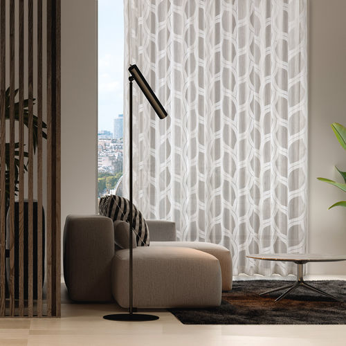 Vorhangstoff - ADELE  - Ciesse Tendaggi srl - geometrisches Muster / FR-Polyester / Viskose