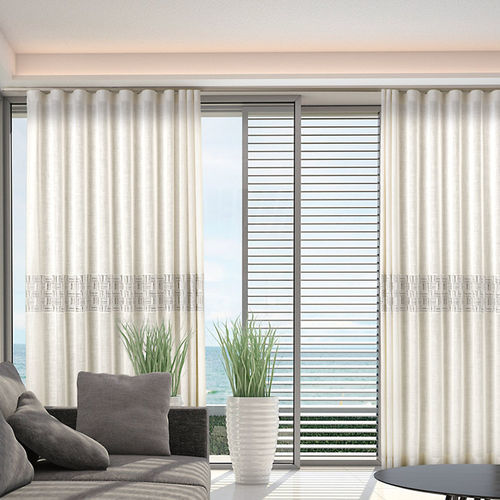 Vorhangstoff - AURA-BREEZE  - Ciesse Tendaggi srl - einfarbig / Makramee / Polyester