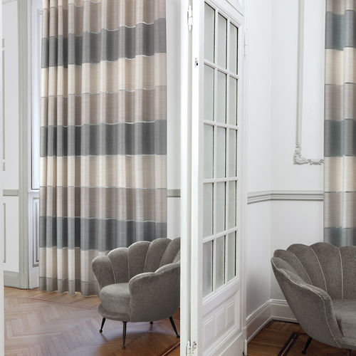 Vorhangstoff - GARDENIA - Ciesse Tendaggi srl - Streifenmuster / Polyester / Acryl