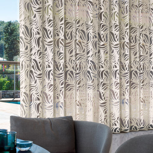 Vorhangstoff - VIRGIN - Ciesse Tendaggi srl - abstraktes Motiv / Polyester / Viskose
