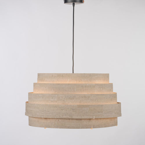 Hängelampe - AURA - Aclara Lighting - Metall / Stoff / Holz