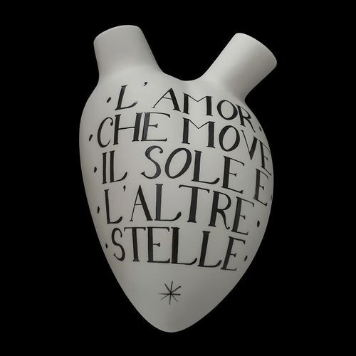 Moderne Vase - DANTE 700° PARADISO - ELICA STUDIO - Porzellan / Wand / handgefertigt